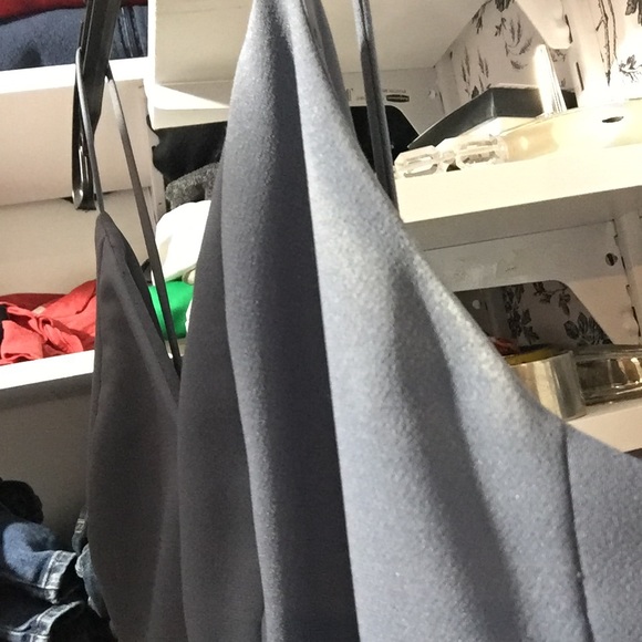 Criss Cross Seam Crepe Gown - Picture 11 of 14